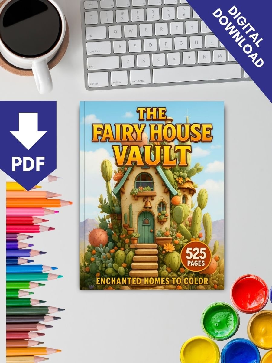 The Fairy House Vault – 525 Enchanted Homes to Color - Image 2